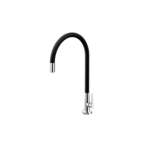 CANILLA P/ COCINA PICO ALTO MESADA DOCOL GALIFLEX CHROME/BLACK 009669057
