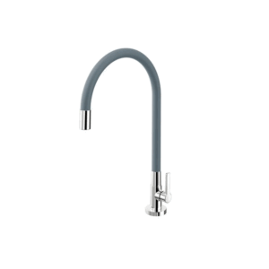 CANILLA P/ COCINA PICO ALTO MESADA DOCOL GALIFLEX CHROME/GREY 009669063