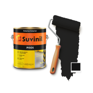 PINTURA ACRILICO P/ PISO SUVINIL 3,6 LTS. NEGRO