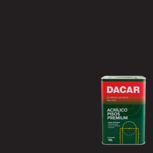 PINTURA ACRILICO P/ PISO DACAR 18 LTS. PRETO/NEGRO