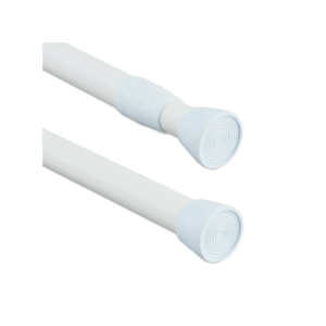 BARRA PARA CORTINA DE BAÑO BLANCO EXTENSIBLE 1.1 A 2.00 MTS.