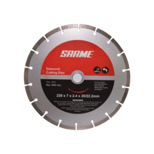 DISCO DIAMANTADO DE CORTE SECO P/ CERAMICA SAAME 7" 180