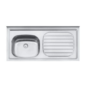 PILETA ACE INOX TRAMONTINA 1 BACHA ESCURRIDOR DERECHA C/ SOPAPA 1,00X0,50 93412/500