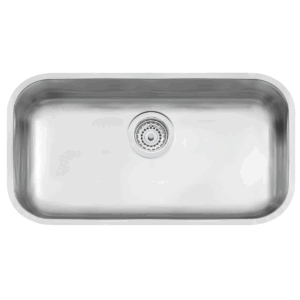 BACHA RECTANGULAR SATINADA TRAMONTINA 56X34X17 C/ SOPAPA 4 1/2 94024/102