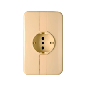 PLACA TOMA SHUKO EMBUTIDO ELEKTRON 028F (10 X PQ)