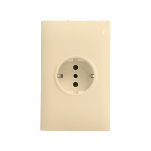 PLACA TOMA SHUKO ELEKTRON ROMA CLASSIC BEIGE 20A 250V EK2-0004 (10XCJ)