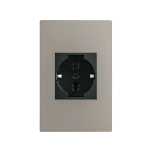 PLACA TOMA SHUKO ELEKTRON PARIS LIGHT CHAMPAGNE/NEGRO C19935-1 (5XCJ)