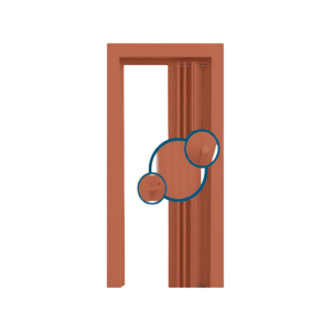 PUERTA SIFONADA PLASTILIT 90 CM CEREZO