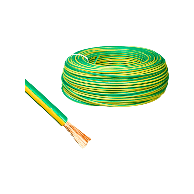 CABLE MULTIFILAR ATOXICO 4 MM P/ TIERRA COLOR VERDE/AMARILLO INPACO (X ...