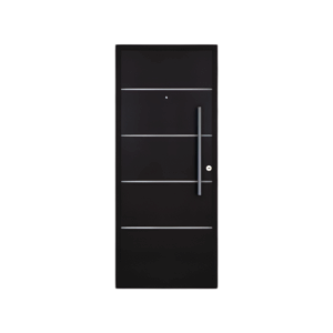 PUERTA DE METAL TINGAZU PINTURA INYECTADA NEGRO 0,80 (2 CHAPA) ABRE IZQUIERDA C/MANIJON