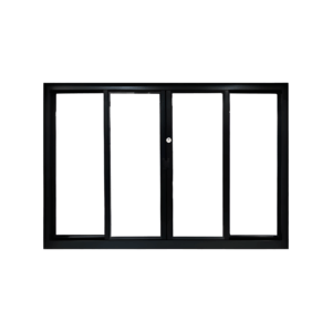 VENTANA ALUMINIO PA381.0 PRETA CORREDIZA CENTRAL1,00 X 1,50