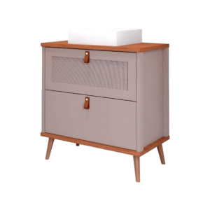 MUEBLE P/ BAÑO VENETO DE 80 CM CAPPUCCINO FREIJO MGM