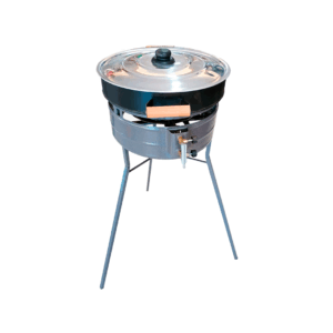 KIT FOGON COMPLETO A GAS CON DISCO Y TAPA PIE ALTO 84CM