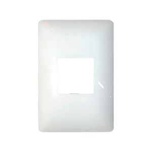 PLACA DE 1 PUNTO ELEKTRON ALPES CURVE 36MM BLANCO C19940 (16XCJ)