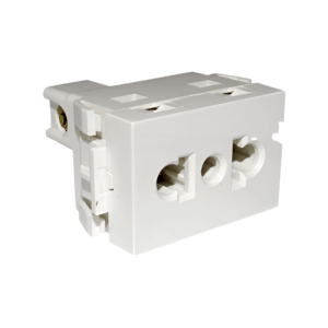 PICO TOMA EUROAMERICA C/TIERRA ELEKTRON 24MM BLANCO C19908 (60 X CJ)