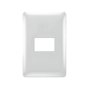 PLACA DE 1 PUNTO ELEKTRON ALPES CURVE 24MM BLANCO C19942 (16XCJ)