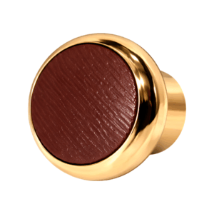 TIRADOR BOTON 30 MM MARRON AMALGAMA REF:21480