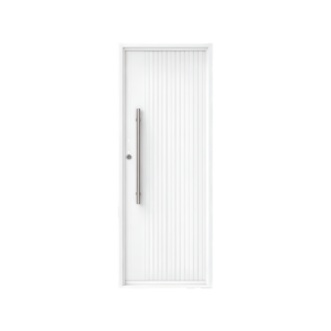PUERTA DE METAL TINGAZU RIPADO BLANCO 0,80  ABRE DERECHA