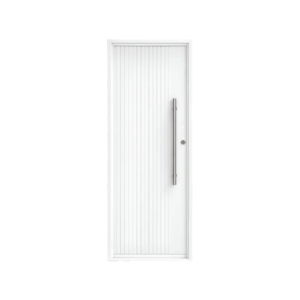 PUERTA DE METAL TINGAZU RIPADO BLANCO 0,80  ABRE DERECHA