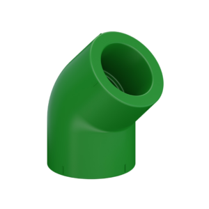 CODO 32 X 45 FUSION VERDE TIGRE (10 X PQT.)