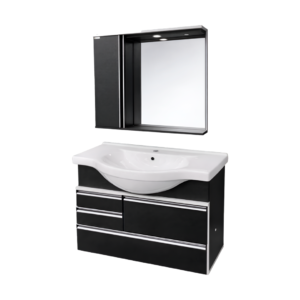 MUEBLE P/ BAÑO A.J.RORATO FIRENZE DE 83.5 CM (TP) TEXT. PRETO