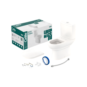 INODORO CELITE ROCA KIT C/ CAJA SMART TAPA CONEXION FIJADOR Y ANILLO BLANCO COMPLETO 16723