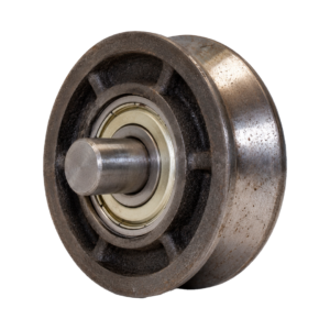 RUEDA METAL P/ PORTON DE 3" REFORZADA