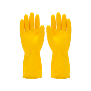 GUANTE DE GOMA DOMESTICO REFORZADO AMARILLO PEQUEÑO